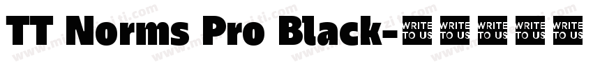 TT Norms Pro Black字体转换